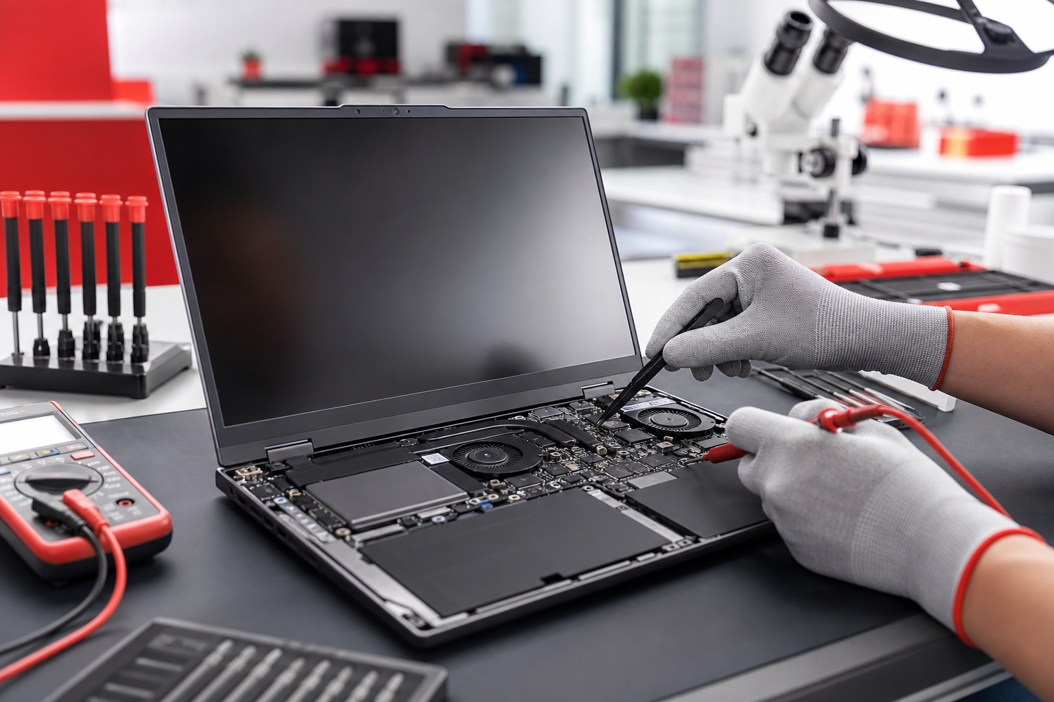 Профессиональный ремонт ноутбука Lenovo в лаборатории