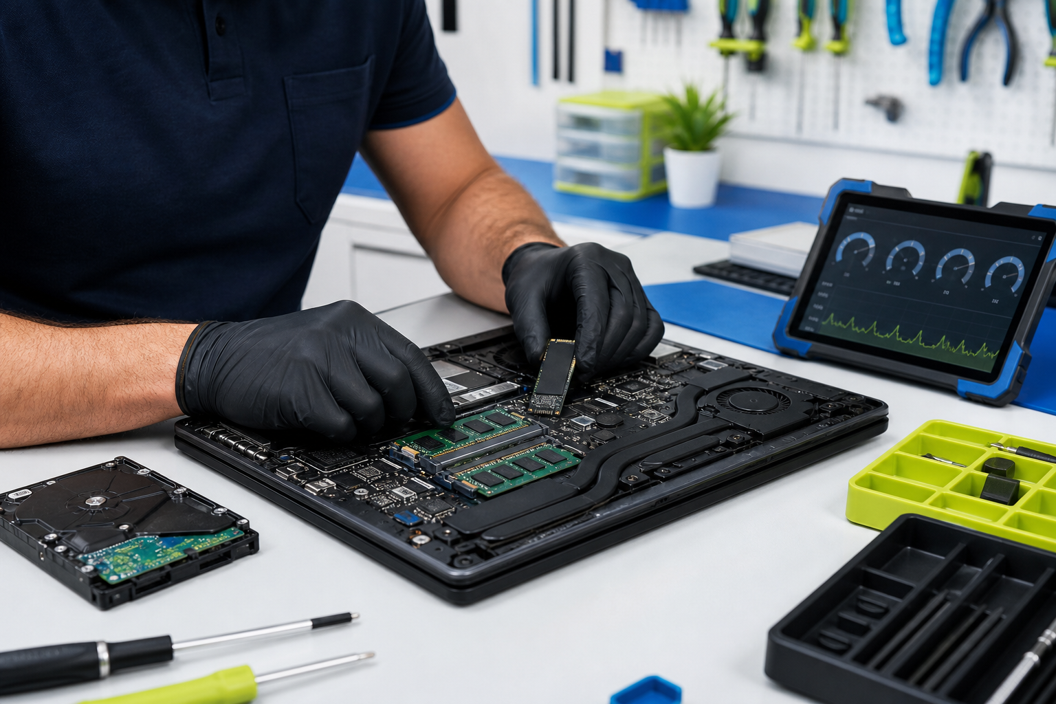 Установка SSD и оперативной памяти для ускорения ноутбука