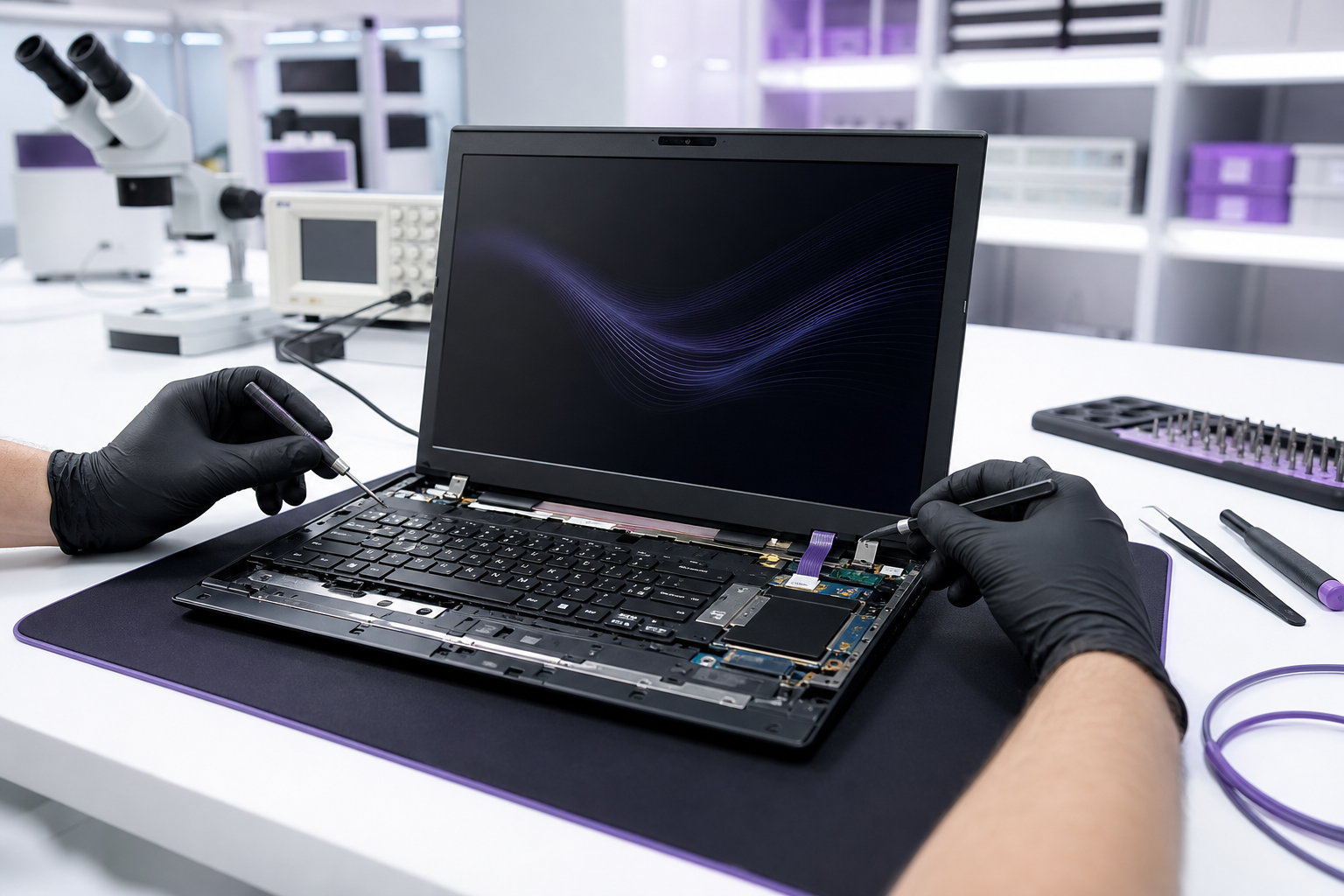 Профессиональный ремонт ноутбука Sony VAIO в лаборатории